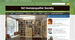 Desktop Screenshot of homeopathy.ac.nz