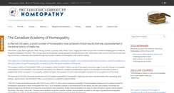 Desktop Screenshot of homeopathy.ca